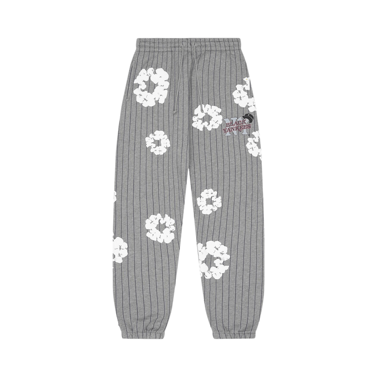 Denim Tears Pinstripe Wreath Sweatpants "Grey"