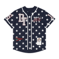Denim Tears Jenkins Baseball Jersey "Navy"