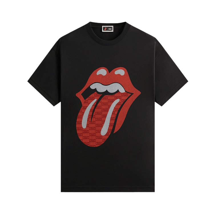 Kith For The Rolling Stones Monogram Tongue Tee "Black"
