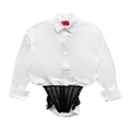 Dilara Findikoglu Corporate Sensitivity Corset Shirt "White"