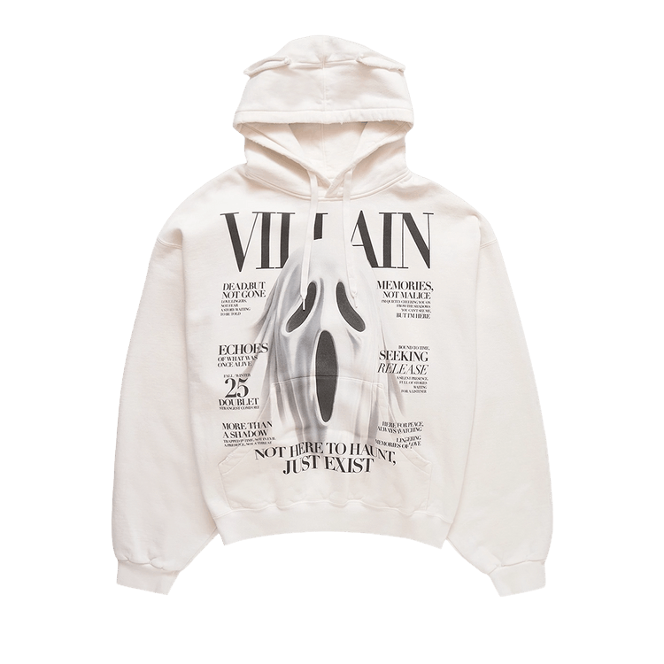 Doublet Villain Cover Print Hoodie "White"
