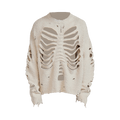 Doublet Ribcage Knit Pullover "Natural"