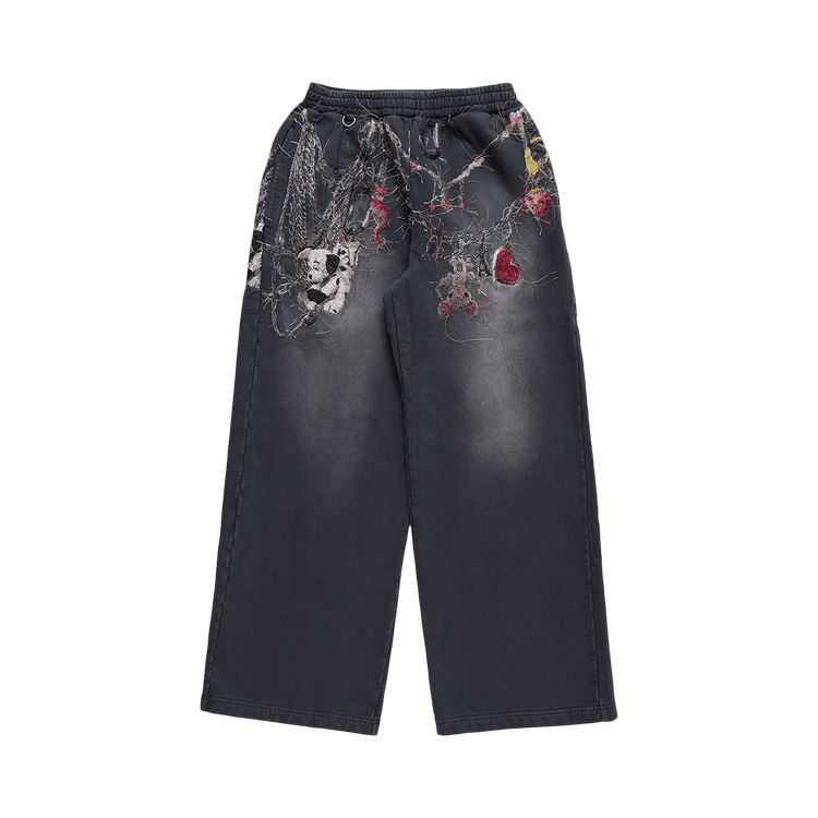 Doublet Embroidered Chain Sweatpants "Black"