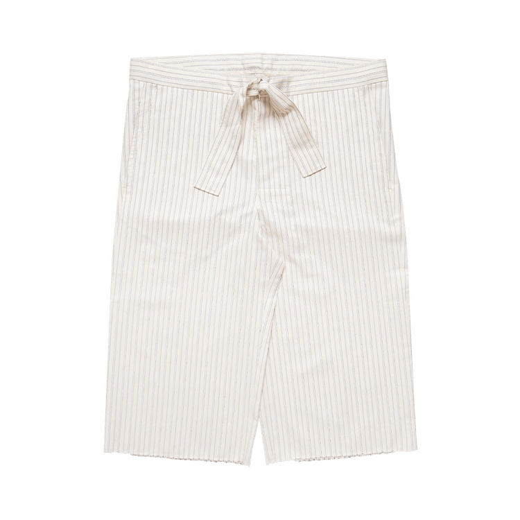 Maison Margiela Pinstripe Drawstring Shorts "Natural"