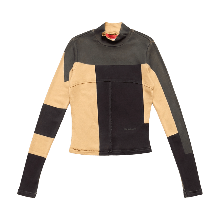 Eckhaus Latta Redacted Lapped Baby Turtleneck "Brown"