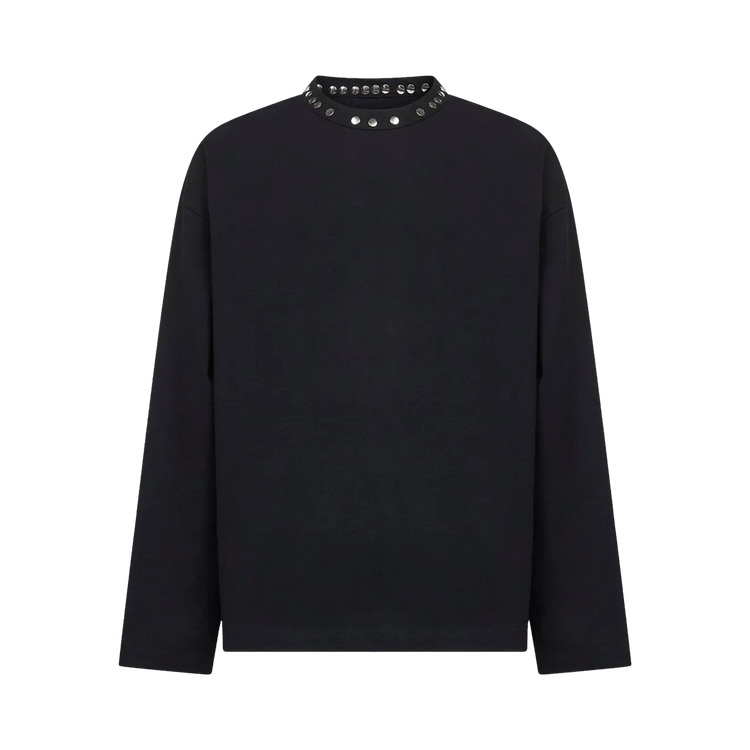 Jil Sander Studded Long-Sleeve T-Shirt "Black"