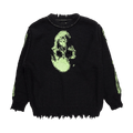 Doublet Glow In The Dark Skull Knit Pullover "Black"