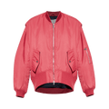 JW Anderson Oversized Curved Hem Bomber Jacket "Red"