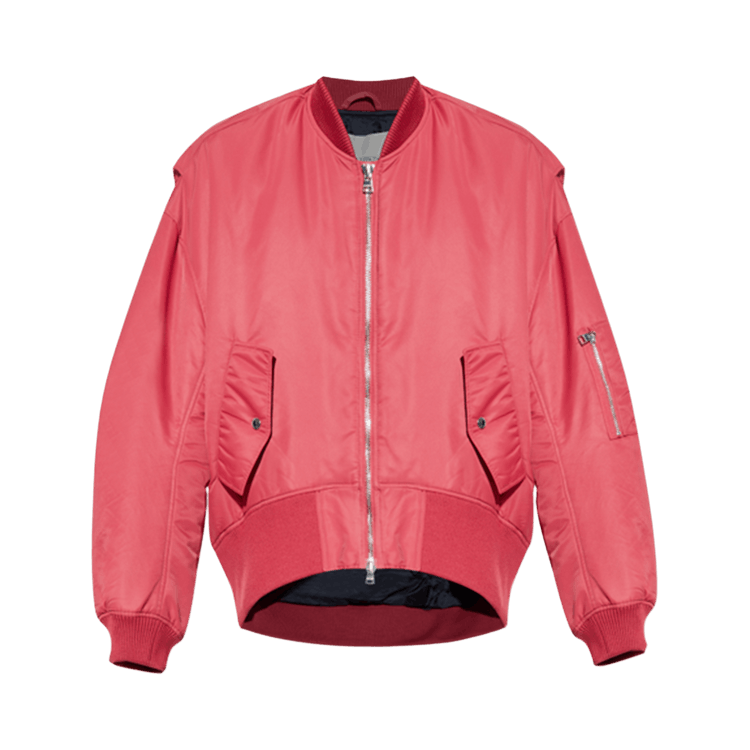 JW Anderson Oversized Curved Hem Bomber Jacket "Red"