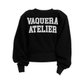 VAQUERA Logo Sweatshirt with Shoulder Pads "Black"
