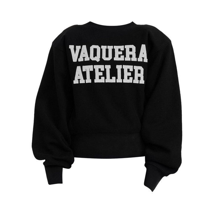 VAQUERA Logo Sweatshirt with Shoulder Pads "Black"