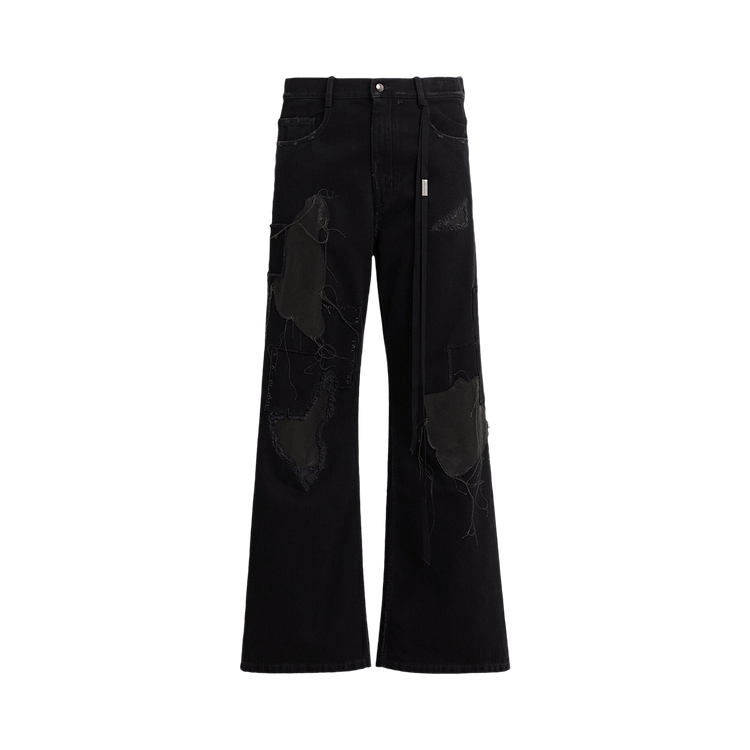 Ann Demeulemeester Genoveva 5 Pocket Bootcut Trousers "Faded Black"