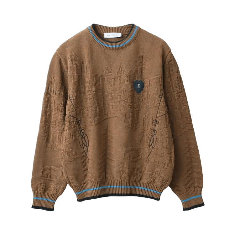 Kiko Kostadinov Fitz Knit Jumper "Russet Brown/Black/Cerulean"