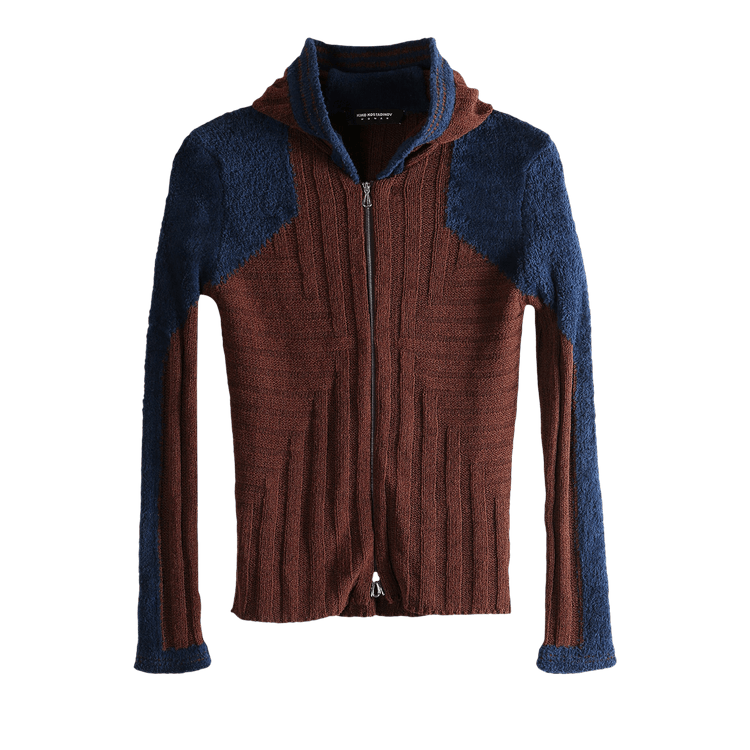 Kiko Kostadinov Quimby Fitted Hooded Knit "Mahogany Brown"