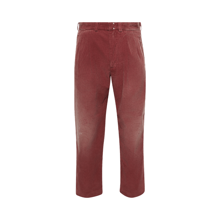 Paly Hollywood Synanon Cord Pleated Pant "Burgundy"