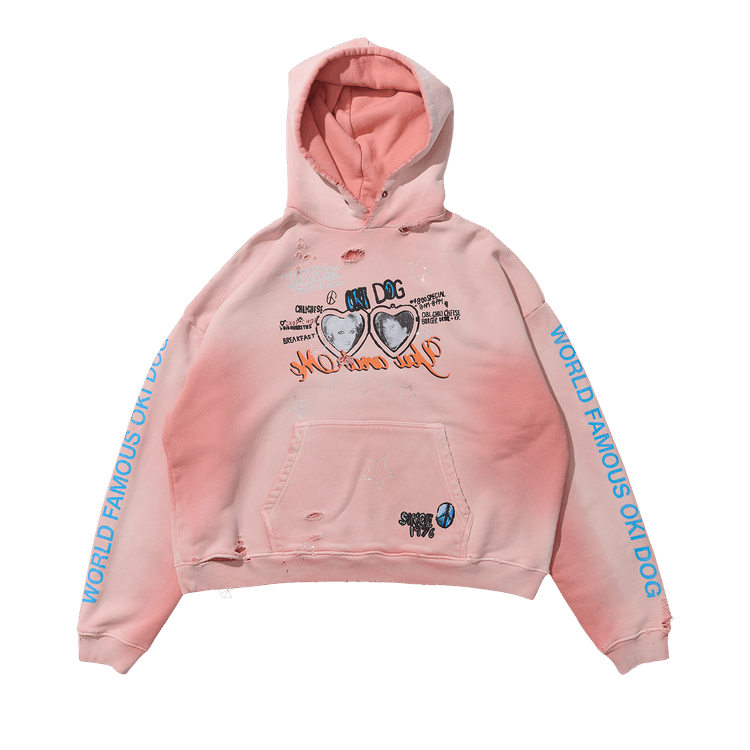 Paly Hollywood Oki Dog Hooded Sweatshirt "Pink"