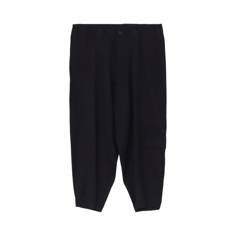 Yohji Yamamoto Pour Homme Left Side Pocket Gab P Pants "Black"