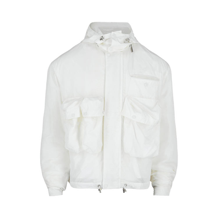Ferragamo Hooded Utility Jacket "White"