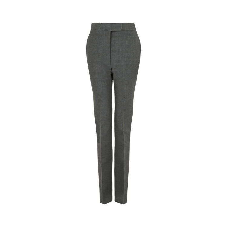 Ferragamo Straight Leg Wool Trousers "Grey"