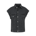 Givenchy Oversized 4G Denim Vest "Charcoal"