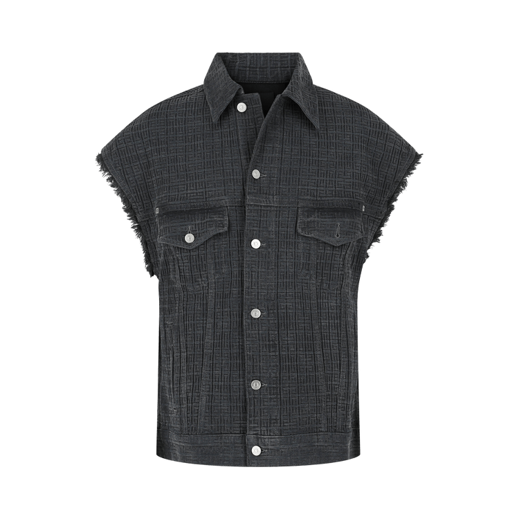 Givenchy Oversized 4G Denim Vest "Charcoal"