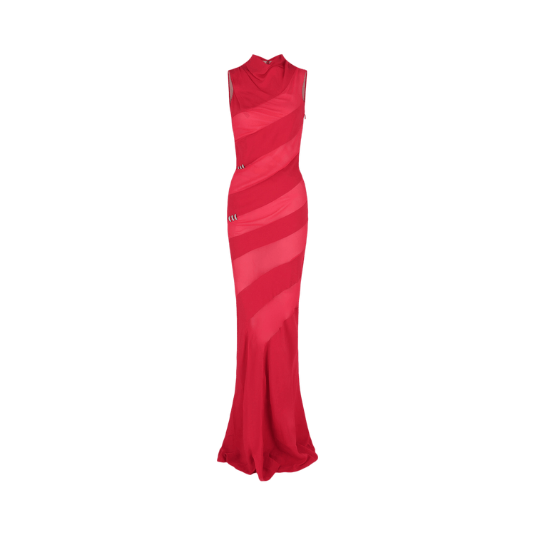 Givenchy Mesh Panel Crystal Gown "Cyclamen"