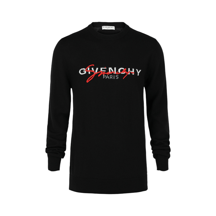 Givenchy Signature Logo Sweater "Black Red"