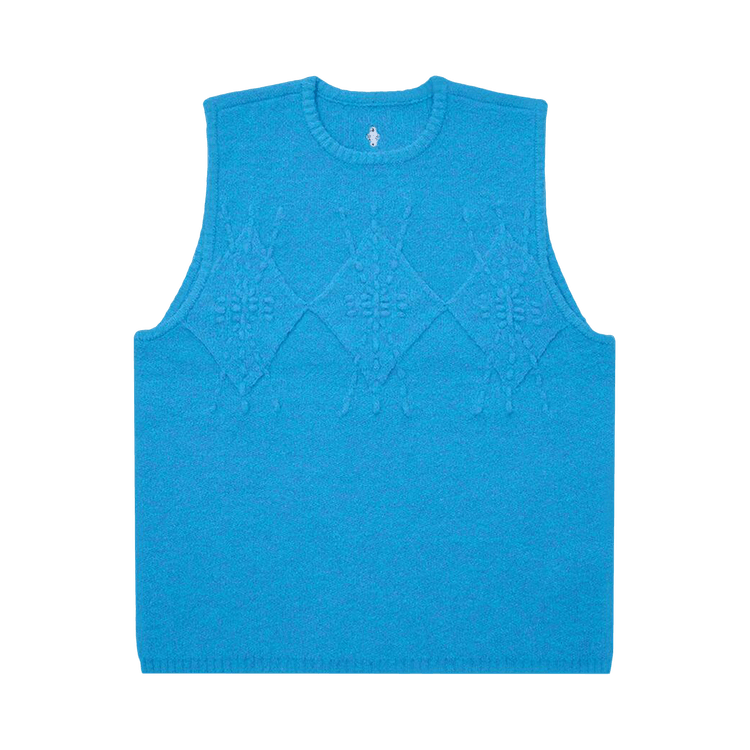 Ader Error Cable Knit Sleeveless Sweater "Sky Blue"