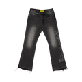 Godspeed OG Logo Flared Denim Stitched "Grey Wash"