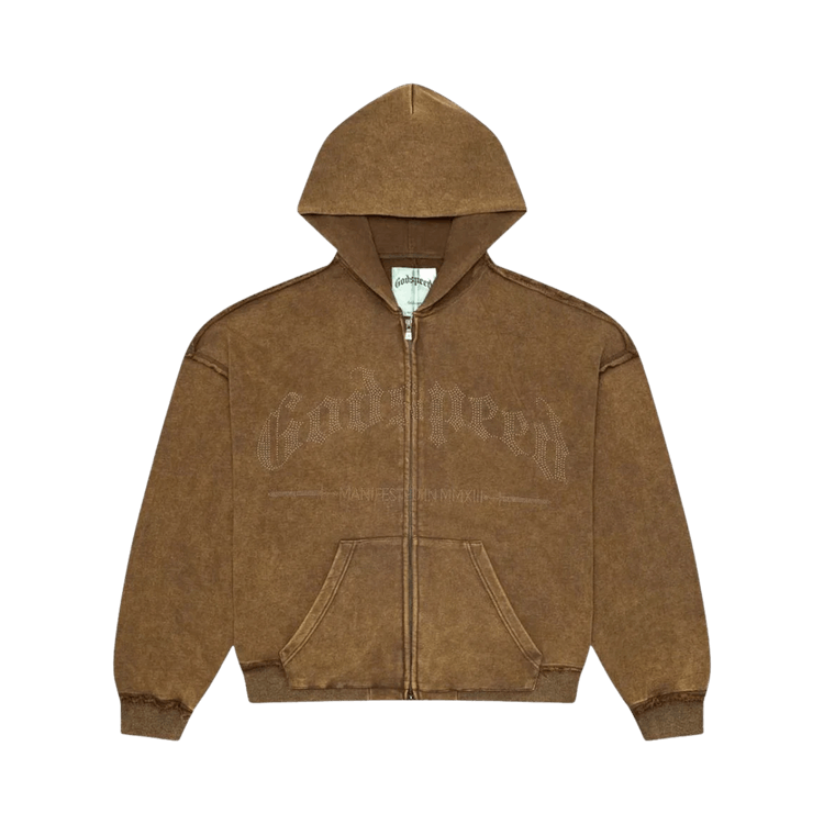 Godspeed Studded OG Logo Hoodie "Brolive Wash"