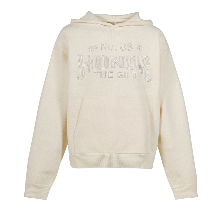 Honor The Gift Art Knit Hoodie "Bone"
