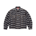 Supreme Jacquard Logos Denim Trucker Jacket "Rigid Indigo"