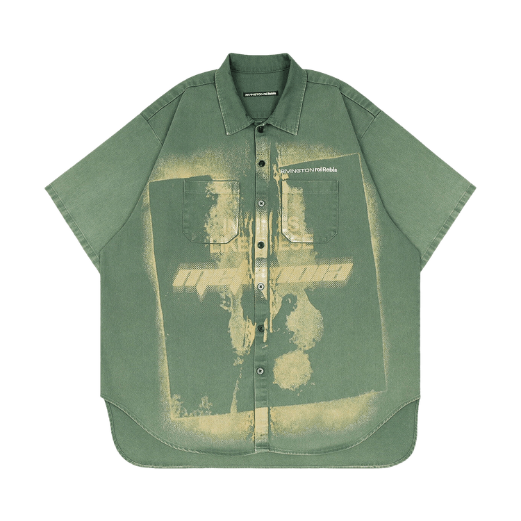 RIVINGTON roi Rebis In Times Like These Working Man Shirt "Green"
