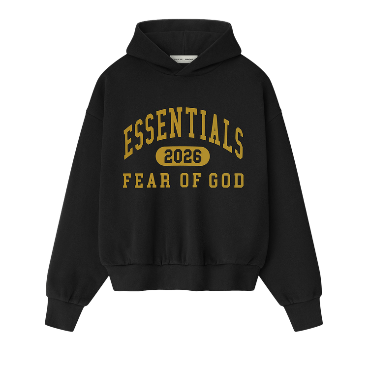 Fear of God Essentials Classic Fleece Hoodie "Vintage Black"