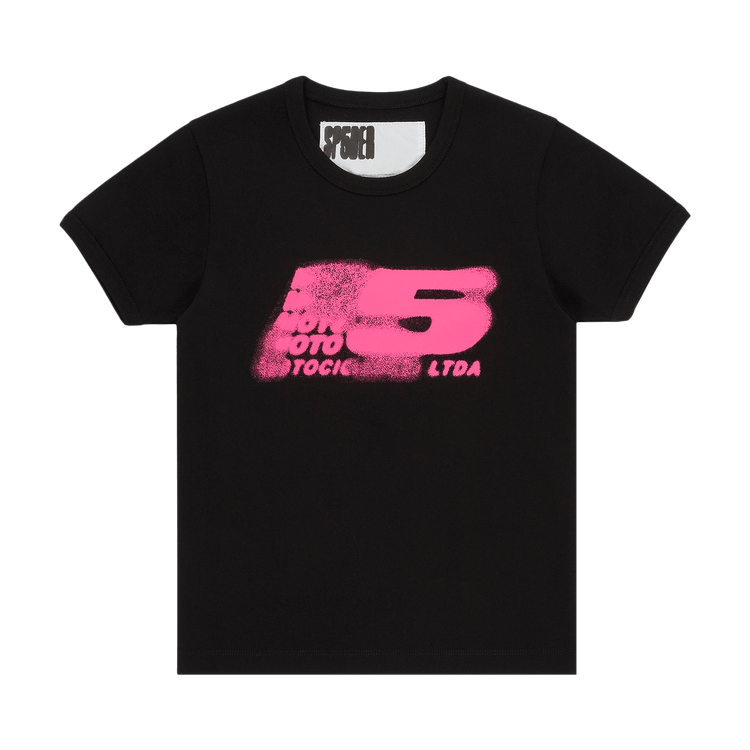 Sp5der Moto 5 Baby Tee "Black"