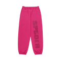 Sp5der Rhinestone Silk Sweatpant "Pink"