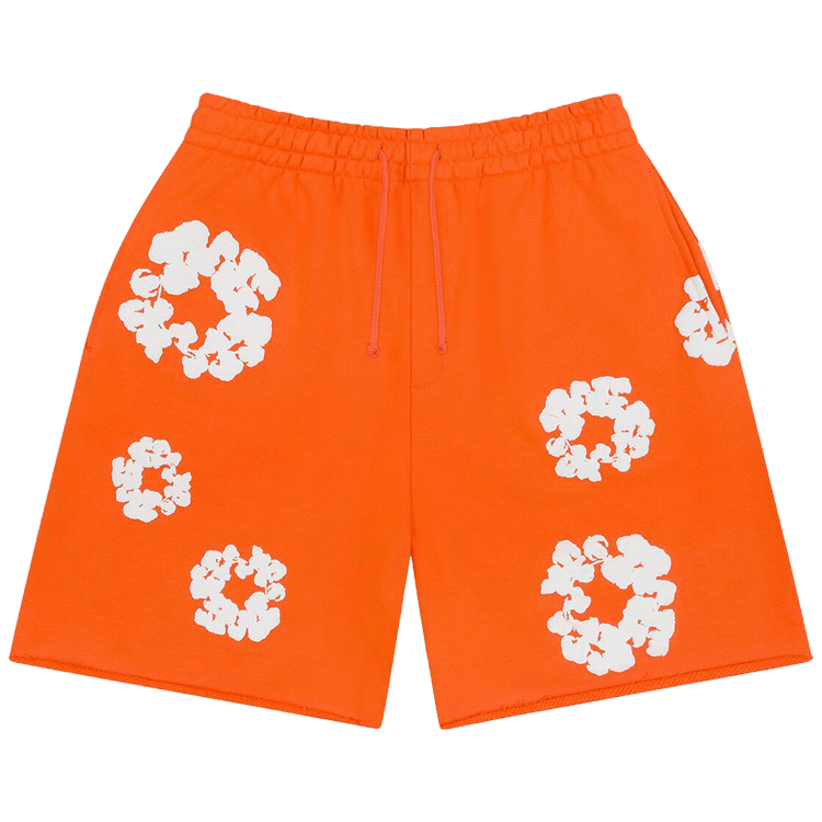 Denim Tears Cotton Wreath Sweatshorts "Orange"