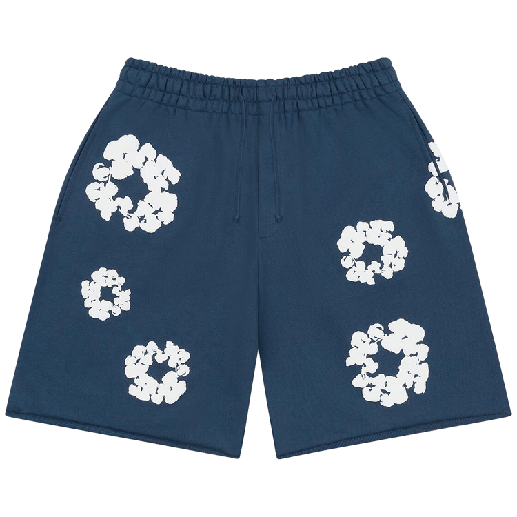 Denim Tears Cotton Wreath Sweatshorts "Navy"