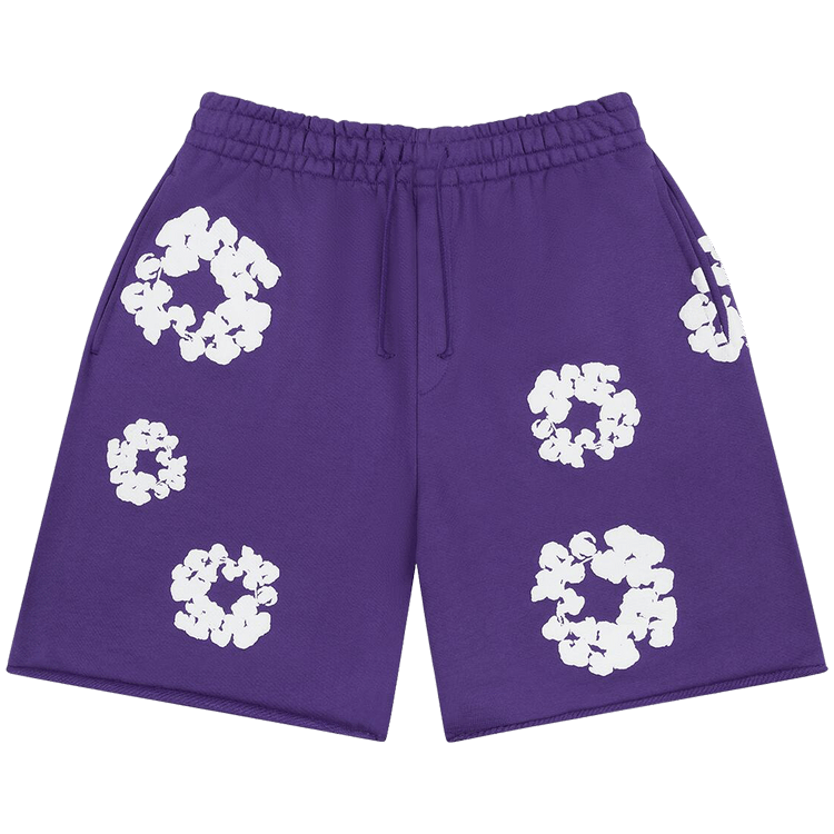 Denim Tears Cotton Wreath Sweatshorts "Purple"