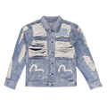 Who Decides War Evisu Daicock Trench Coat "Multicolor"