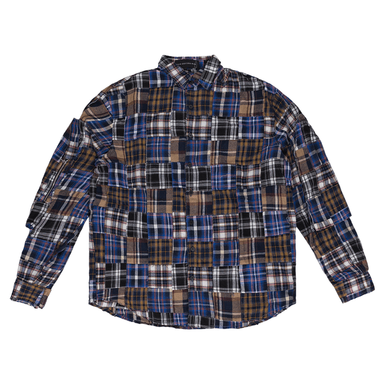 Who Decides War Plaid Pocket Flannel "Multicolor"
