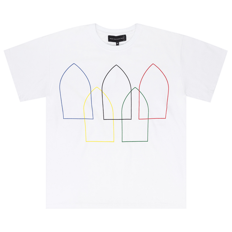Who Decides War Interwoven Windows T-Shirt "White"
