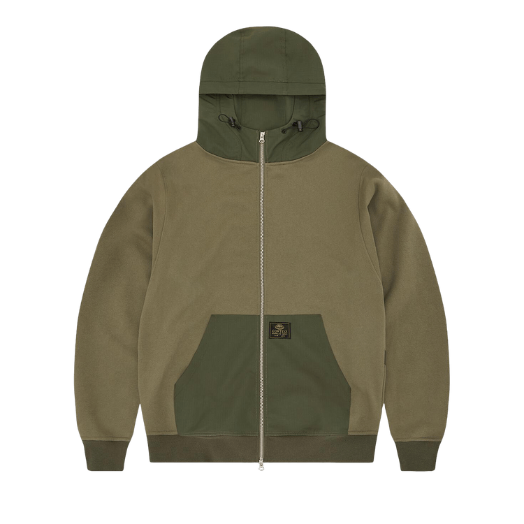 Corteiz Guerillaz Ripstop Zip Hoodie "Olive"