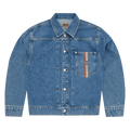 Corteiz Dual Stripe Denim Trucker "Midwash"