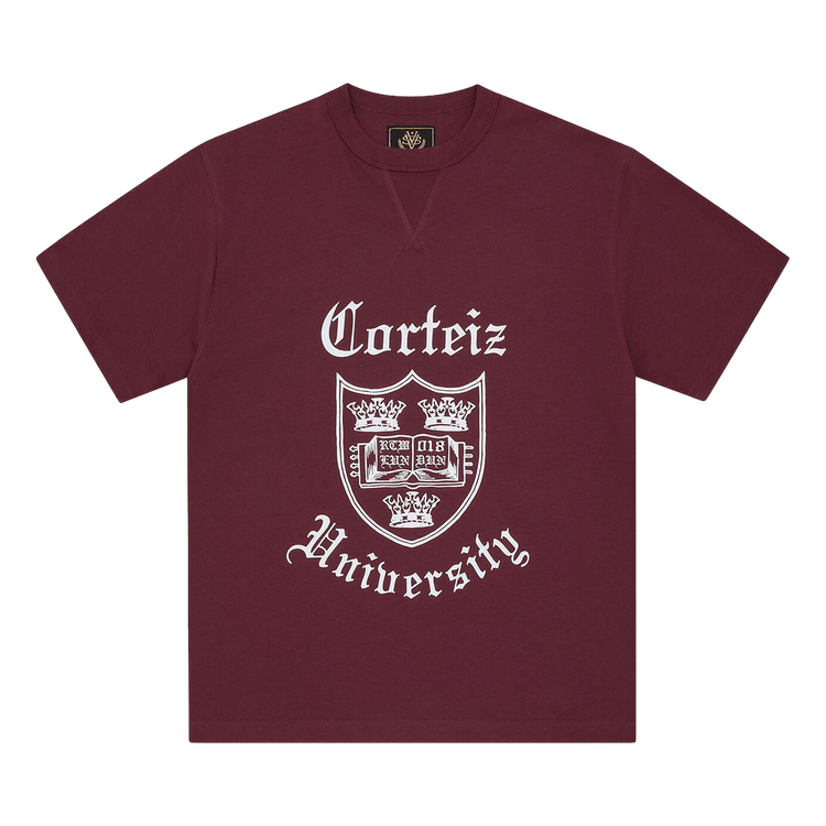 Corteiz Uni Heavyweight Tee "Burgundy"