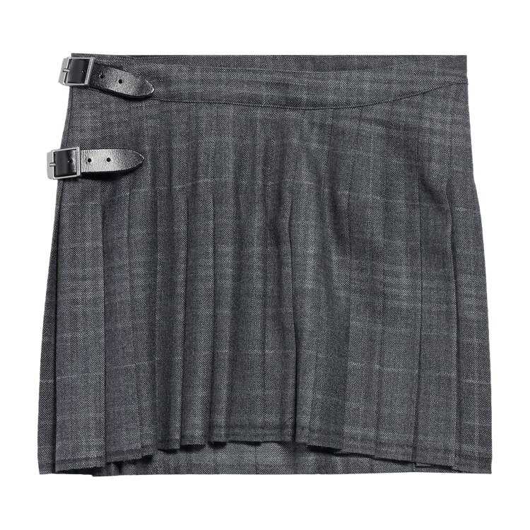 Balenciaga Pleated Mini Skirt "Grey"