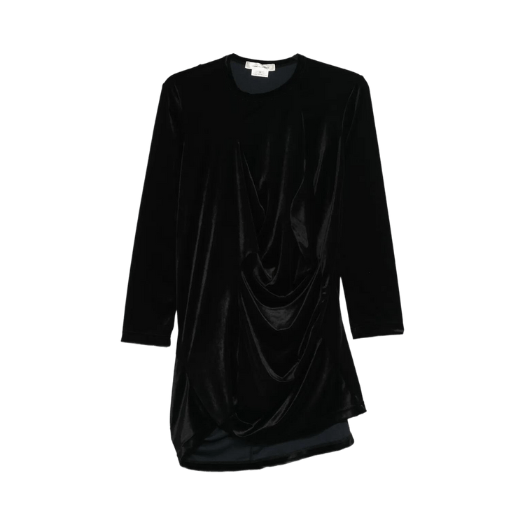 Comme des Garçons Irregular Pleated Decoration T-Shirt "Black"