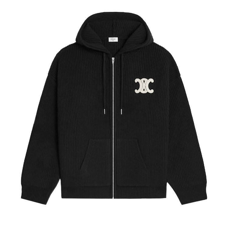 CELINE Hooded Cardigan "Black"