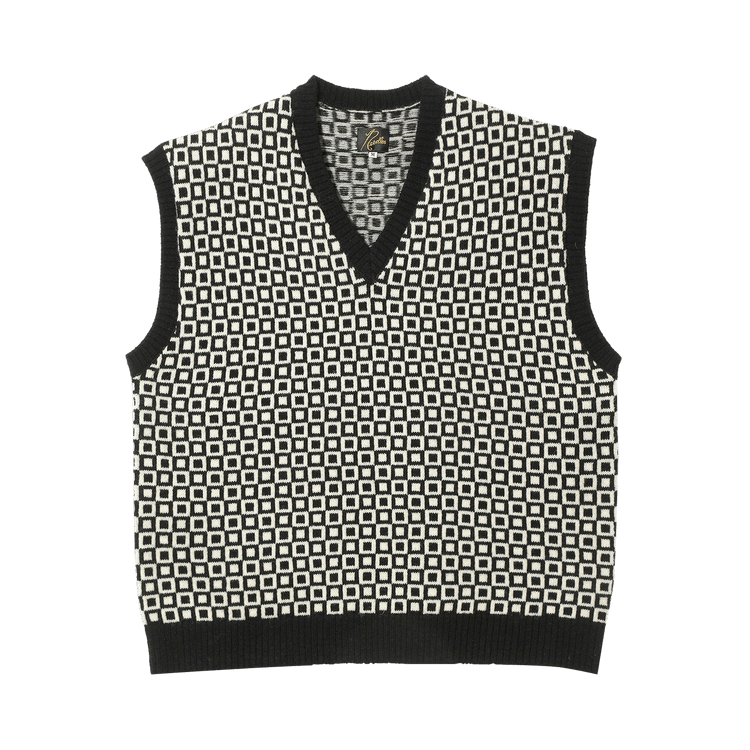 Needles Shetland Knit Vest "Black"