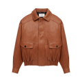 Saint Laurent Blouson Amples Poche "Marron Senois"
